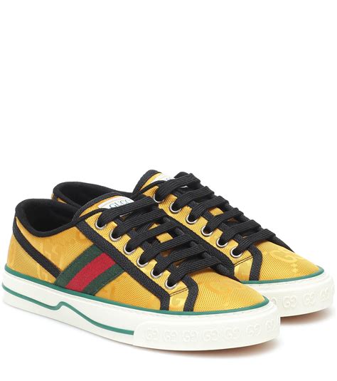 neon yellow gucci shoes|Gucci low top women's.